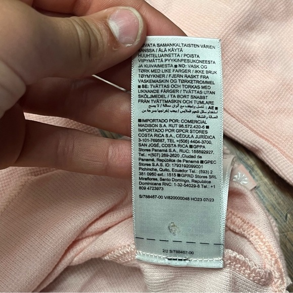 Athleta Pink Cropped Long Sleeve Sweatshirt - Picture 9 of 9